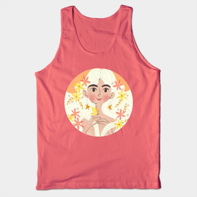 Hello Spring Tank Top by Crayolina Designs 